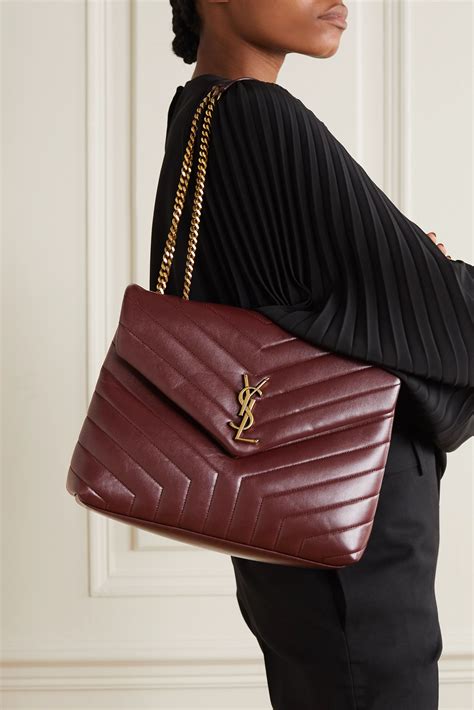 ysl purse burgundy|saint laurent lou bag.